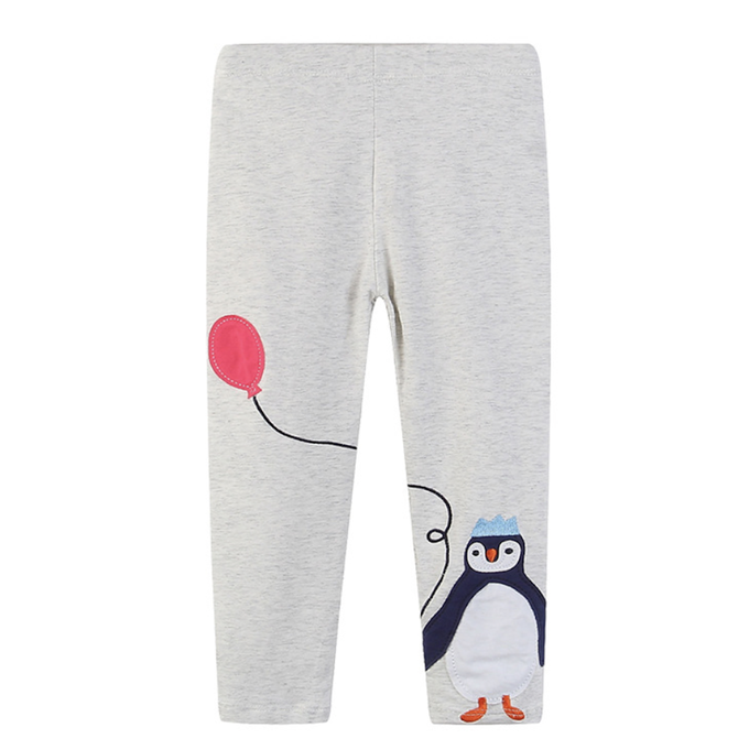 love, charlotte - 國王企鵝貼布繡緊身褲