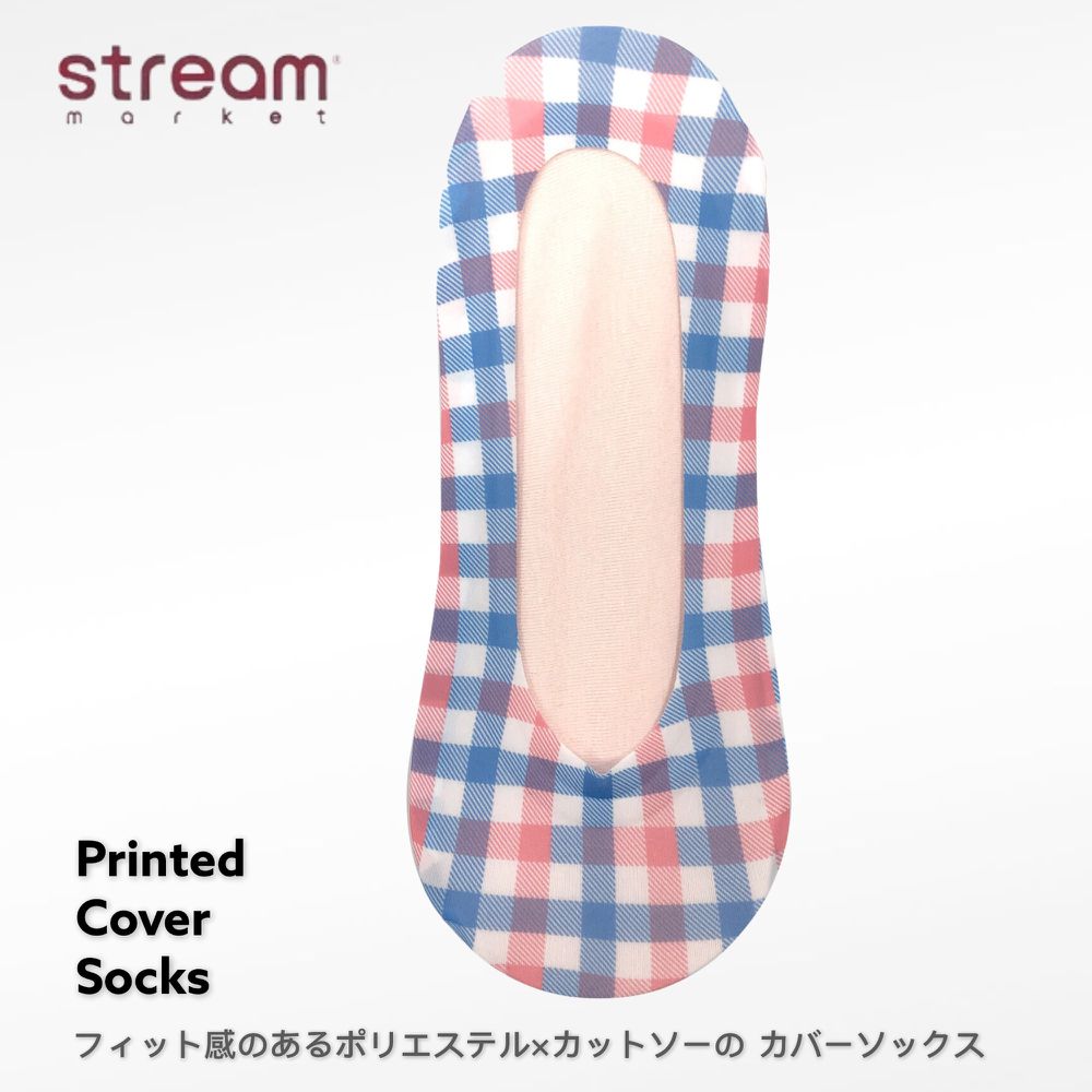日本STREAM - PRINTED COVER防脫落隱形襪-NN65130 (23-25cm)