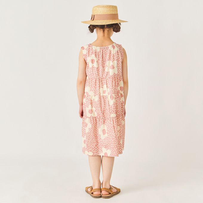 日本 evercloset - 100%棉 歐風荷葉領背心洋裝-海軍藍