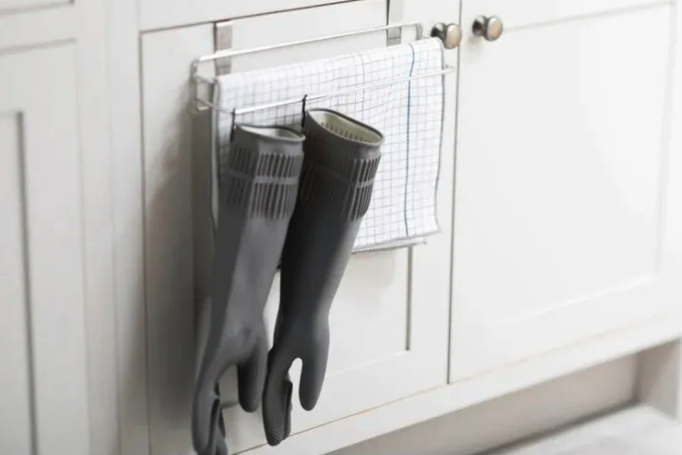 理理 liil - 韓國DECO VIEW 質感乳膠廚房手套-奶茶棕 (全長36cm、手掌圍21cm)