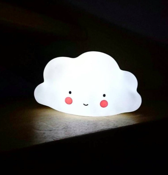 荷蘭 A Little Lovely Company - 療癒迷你雲朵夜燈-白