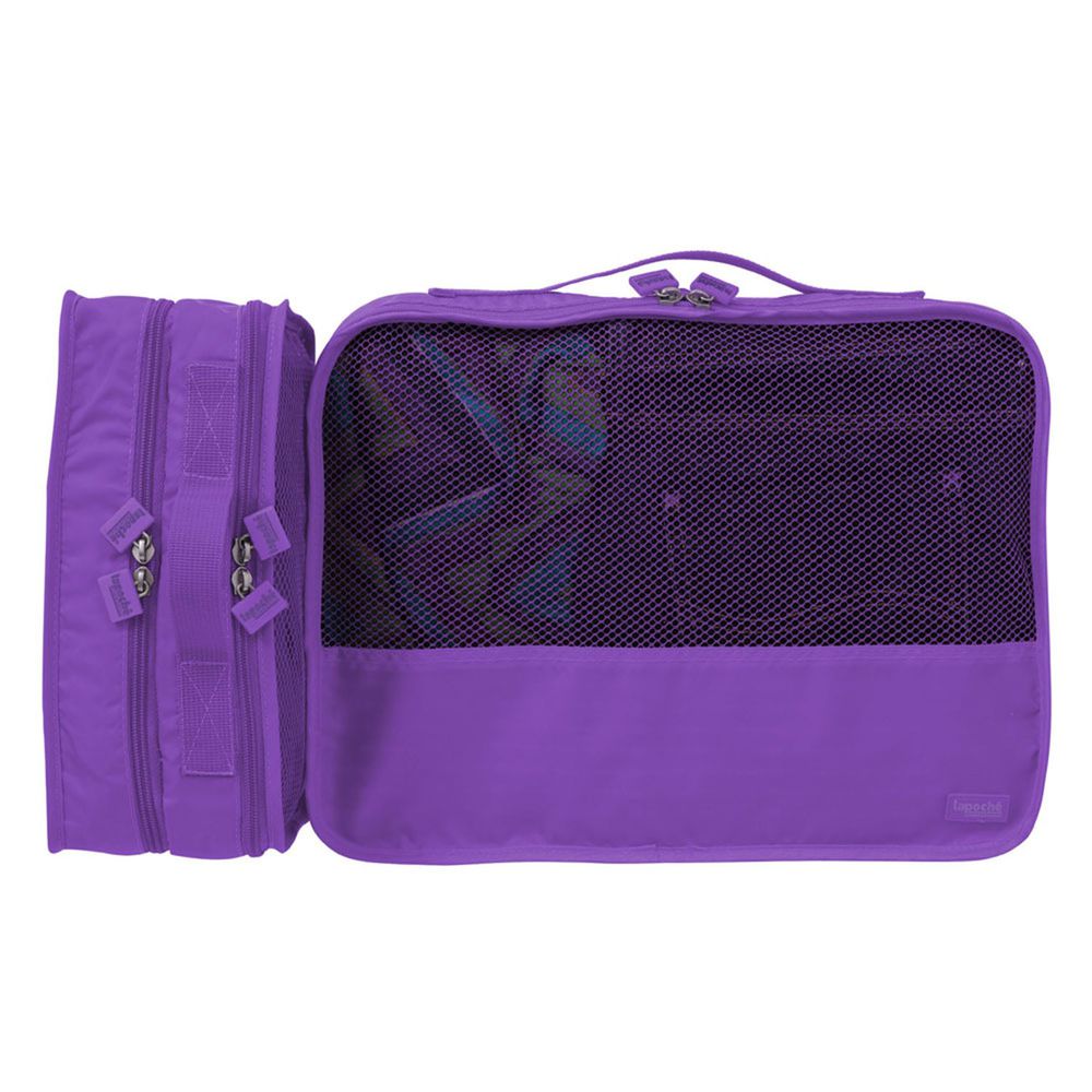 澳洲 Lapoche - 立體旅行衣物收納包-紫色 (小)