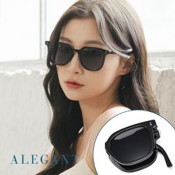 ALEGANT - 輕巧時尚彈簧鏡腳折疊太陽眼鏡│UV400太陽眼鏡