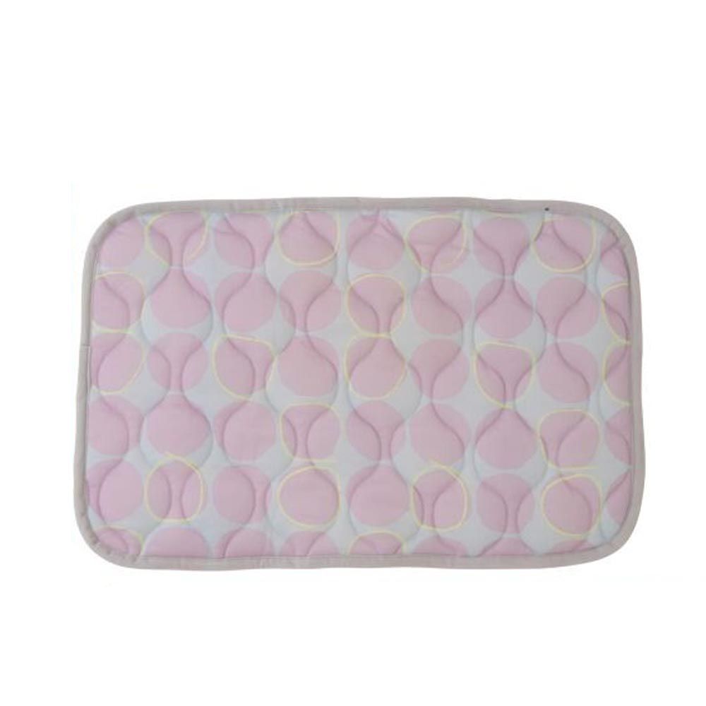 日本小泉 - 節電對策 接觸涼感枕頭墊/保潔墊-清爽點點-丁香紫 (43×63cm)