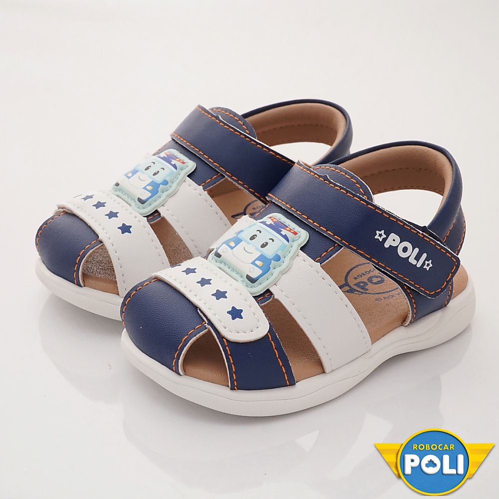 POLI 波力救援小英雄 - 台灣製-POLI波力寶寶涼鞋(寶寶段)-藍