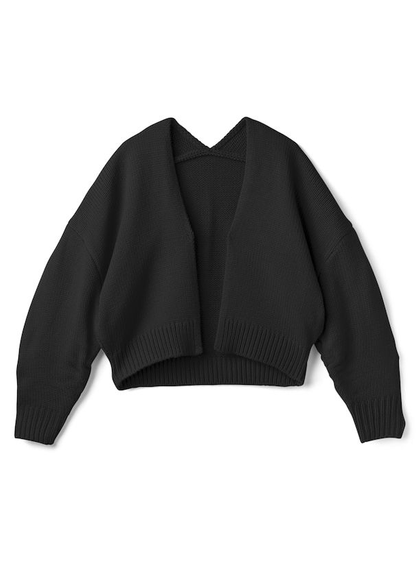 日本 GRL - 甜美開襟短版針織外套-淺卡其 (F)