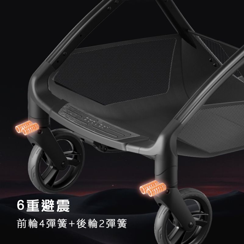 美國卡普奇Capucci - Lite雙向秒收輕便推車-水晶藍-(贈雨罩＋杯架)