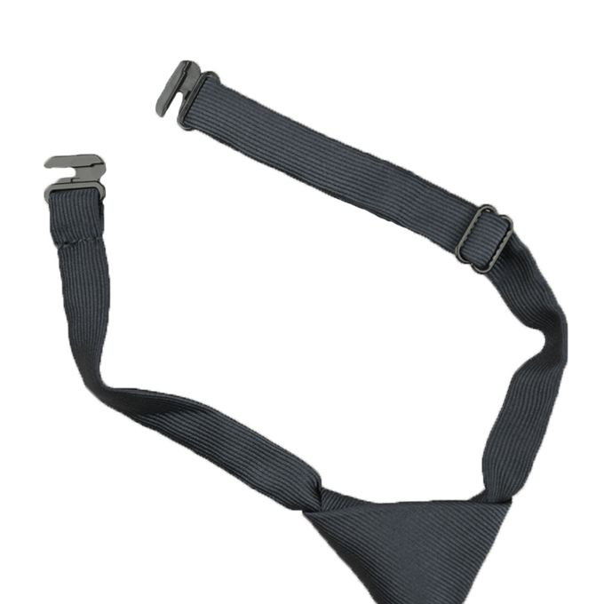 akachan honpo - 長袖襯衫-直條紋 附針織領帶-深藍色