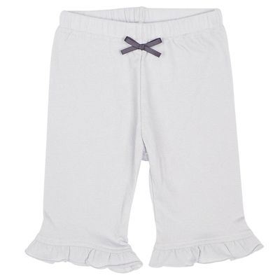 akachan honpo - 5分內搭褲-褲腳荷葉邊-灰色