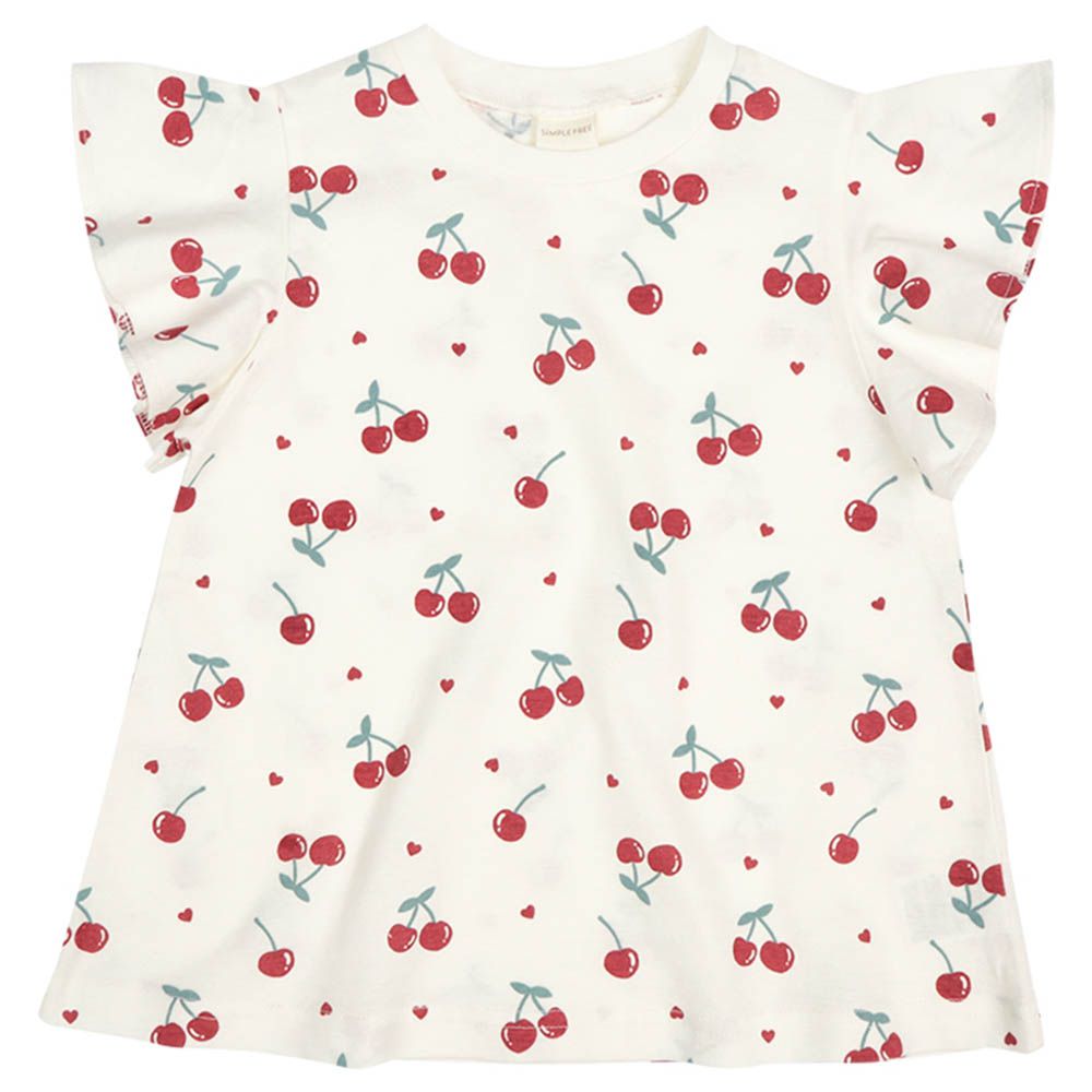 短袖T恤-滿版印花-紅色