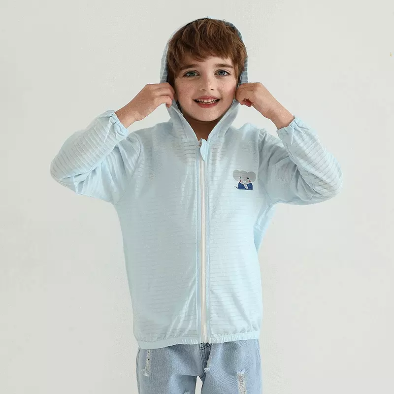 MAMDADKIDS - 竹節棉輕薄款連帽外套-兔子-粉色