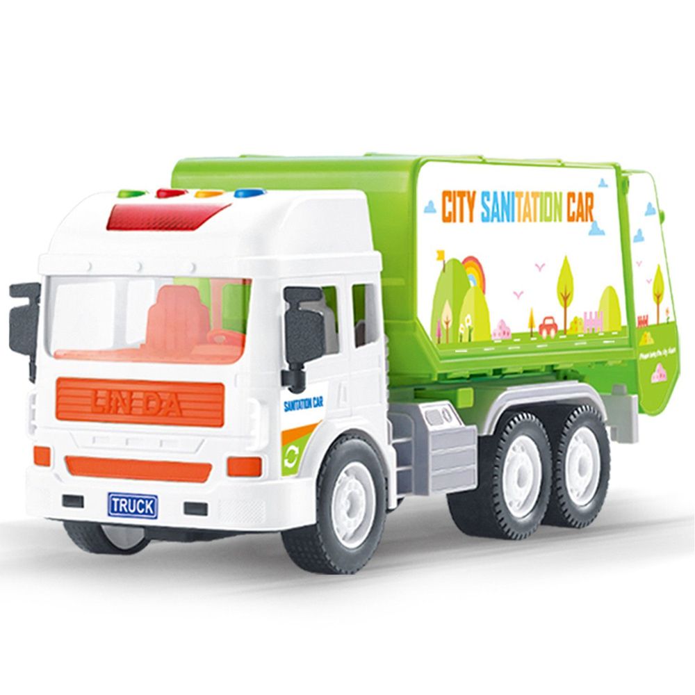 Slider 滑來滑趣 - 聲光磨輪工程車-垃圾車