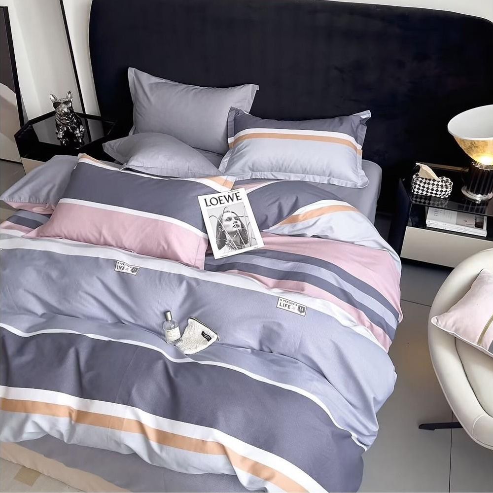 台灣製 極致純棉寢具組-西利亞-加大三件式床包組