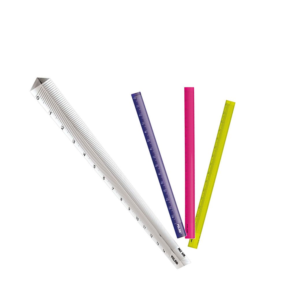 MILAN - 可透視三角尺_15公分 ML061TRRW15