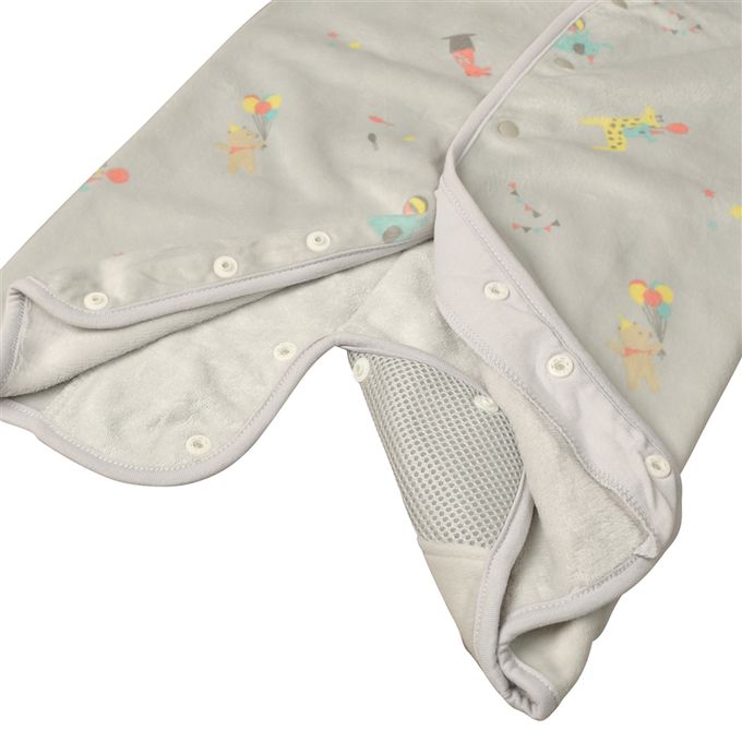 akachan honpo - 腿部舒適又保暖的2WAY防踢被-灰色