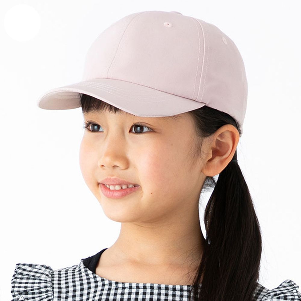 日本 irodori - 【irodori】防潑水撞色束帶棒球帽-兒童款-粉X紫 (54cm)