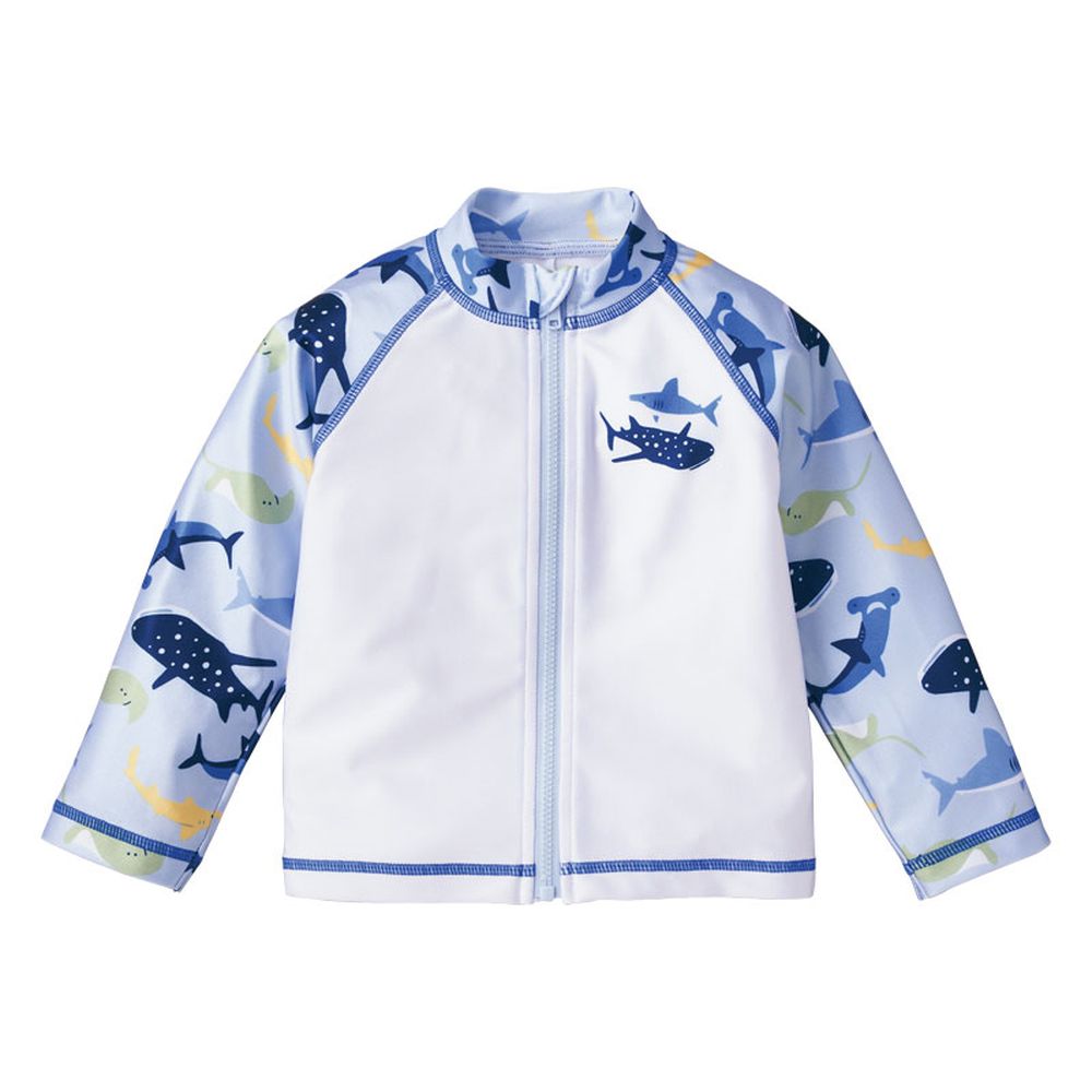 防曬泳衣-鯊魚-淺藍色