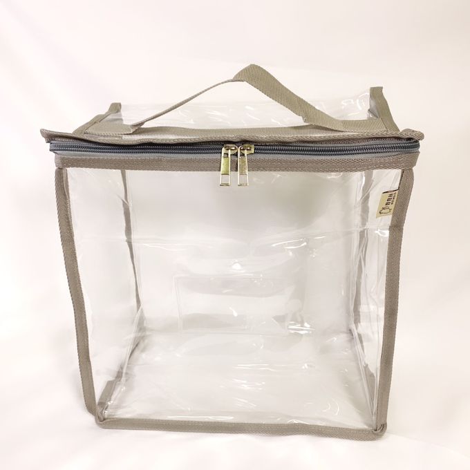 妞妞絲 - 透明收納袋-大象灰 (M) 