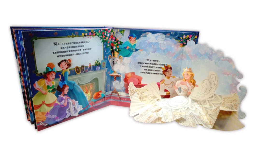 禾流文創 - 【立體操作質感套組】6本一套-出發旅行囉! 機場篇+出發旅行囉! 火車篇+卡拉和帕皮的開心樂園+卡拉和帕皮的瘋狂馬戲團+美麗的立體童話書-仙杜瑞拉+美麗的立體童話書-睡美人