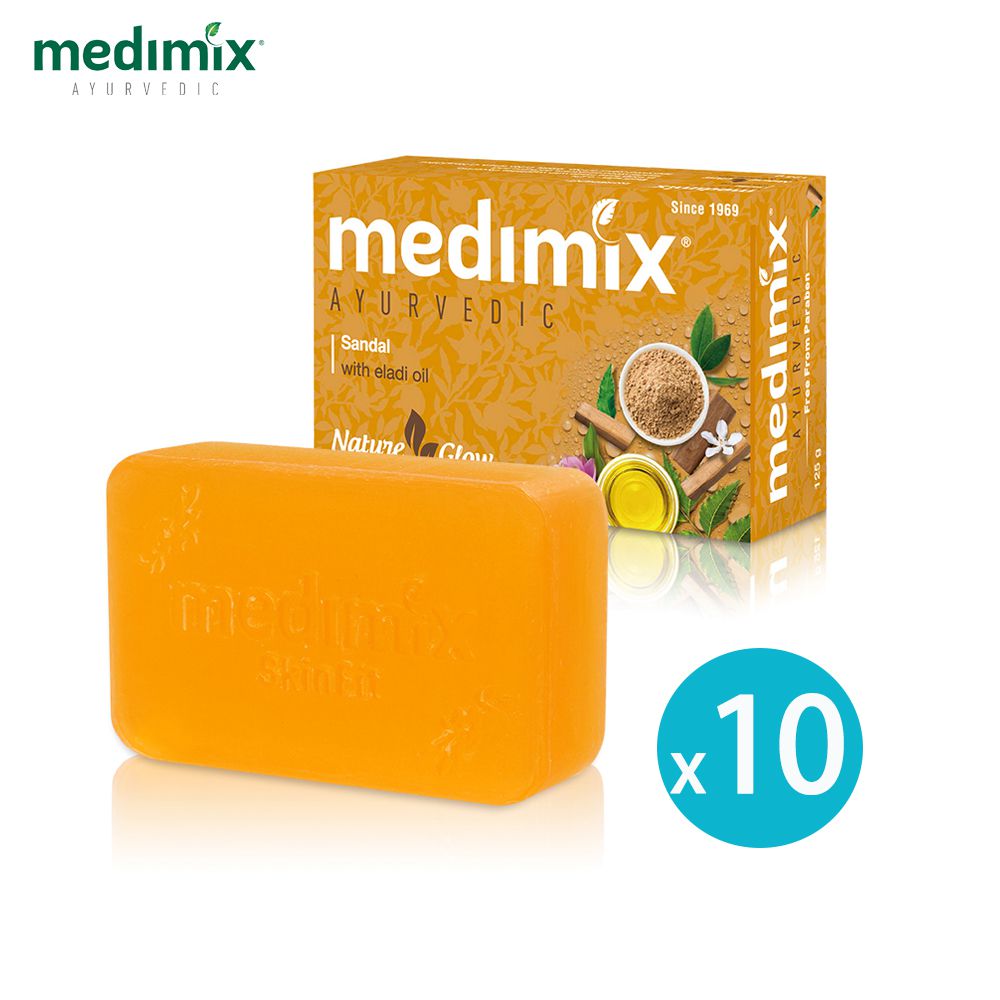 印度綠寶石皇室藥草浴美肌皂(檀香)125gx10入