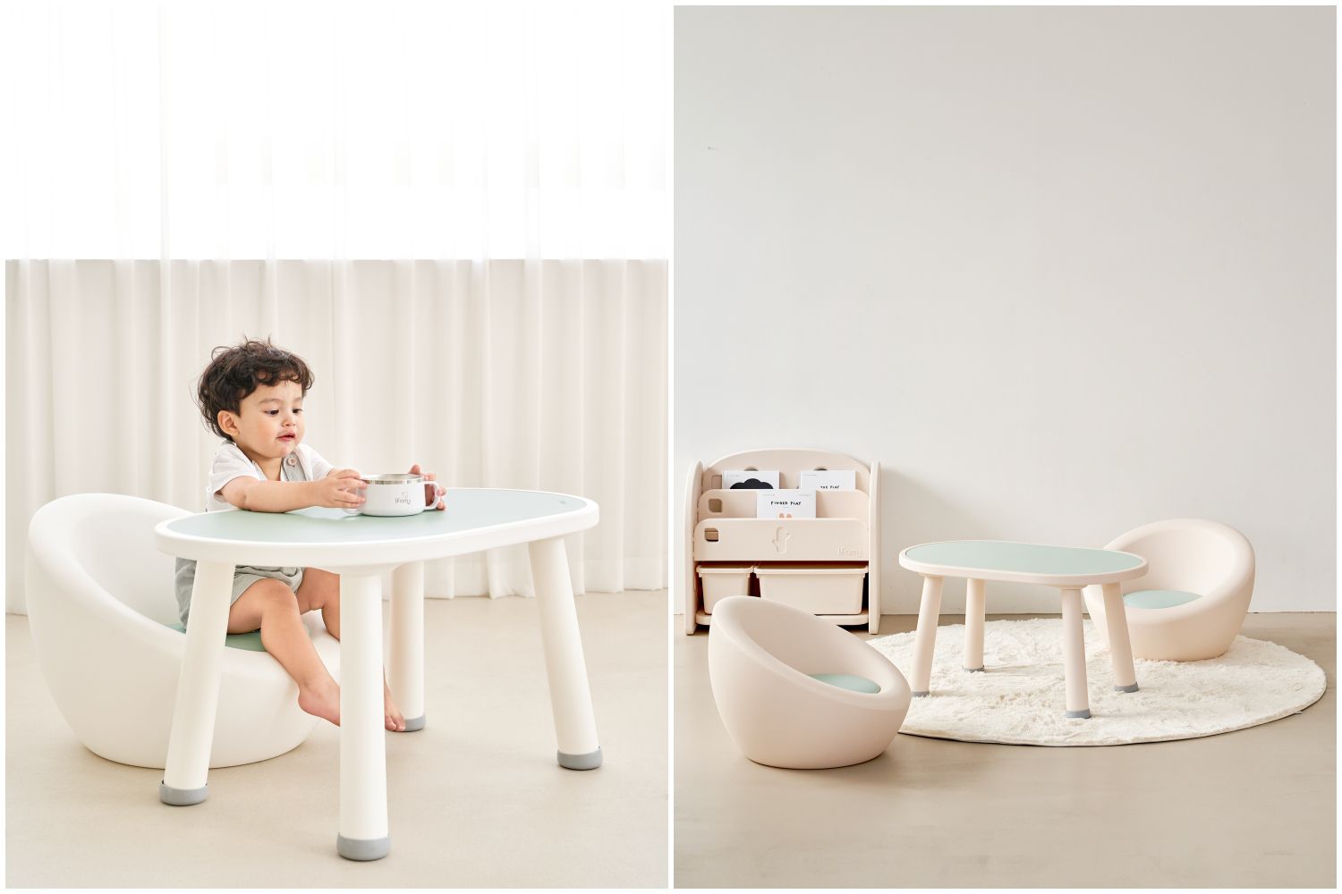 最美型兒童家具 ♥【iFam 小沙發 / 遊戲桌】培養蒙特梭利！