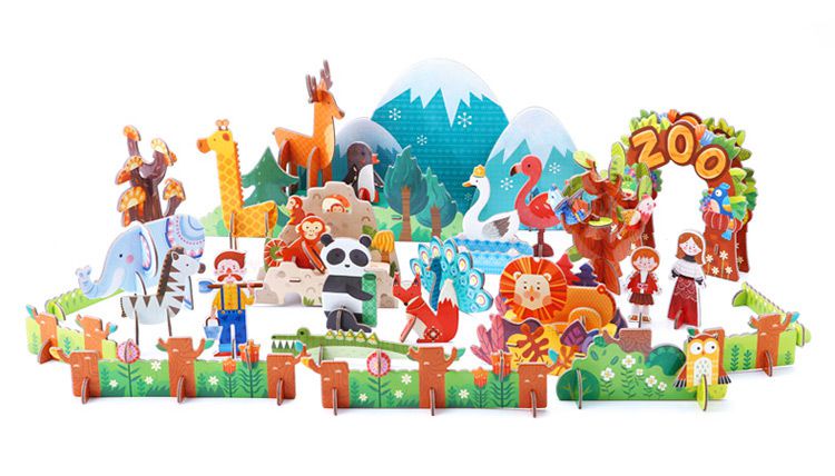 JoanMiro - 【專案特惠】兒童立體拼圖-公主城堡