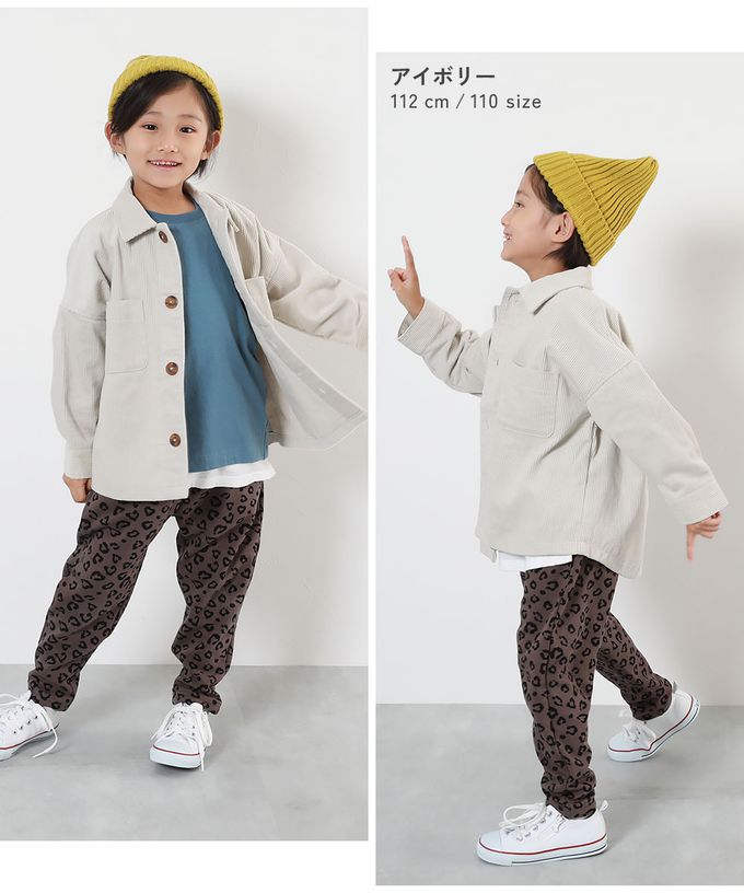 日本 devirock - 寬鬆時尚厚燈芯絨夾克外套-黑