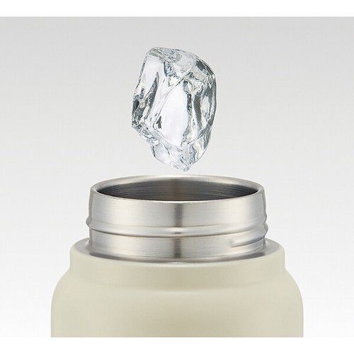 日本 SKATER 代購 - 不鏽鋼雙層真空保冷保溫瓶-上蓋提把-淺粉-500ml