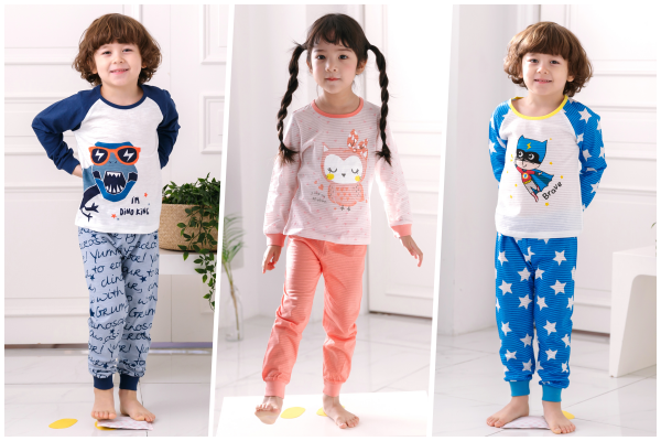 韓國 Maykids - 有機棉透氣長袖家居服-蒙面超人