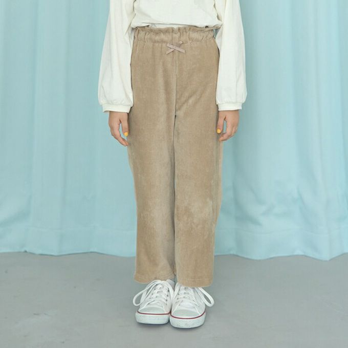 日本 Lycee mine - 柔軟絨面針織素色長褲-薰衣草