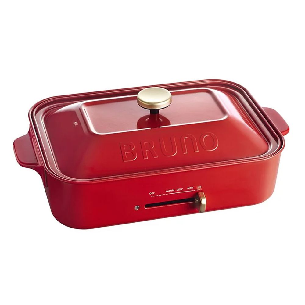 日本 BRUNO - 多功能電烤盤 BOE021 紅色款