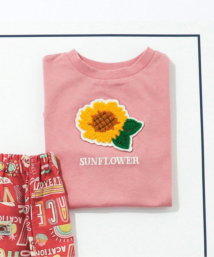 日本 BREEZE - 暑假來了立體印花短袖上衣-甲蟲-撞色袖黃