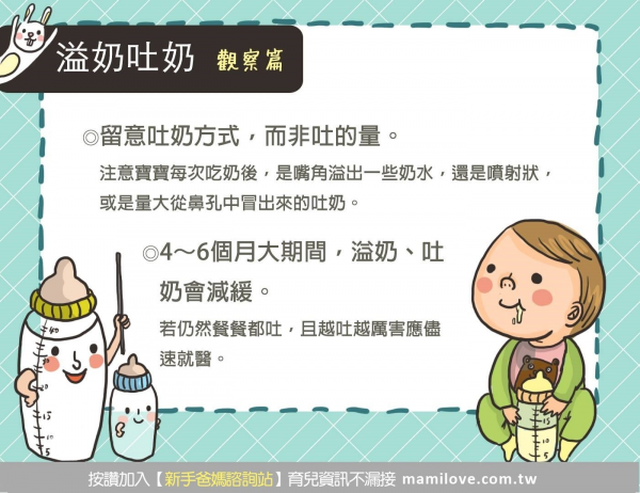 寶寶溢奶或吐奶該怎麼辦呢？