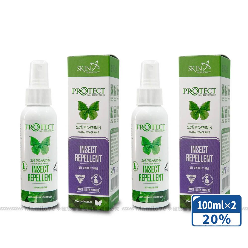 20%派卡瑞丁Picaridin 瑞斌長效防蚊噴霧-花香-100ml*2