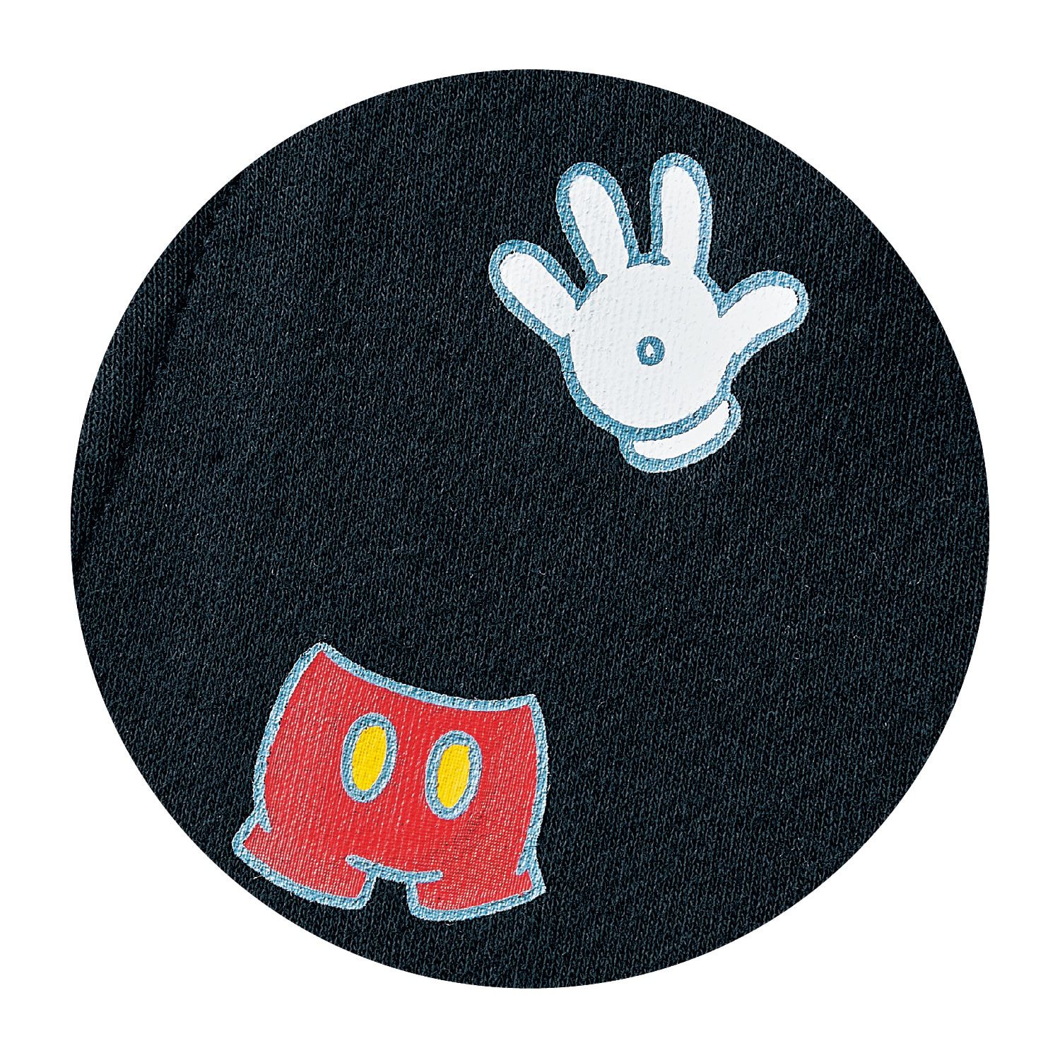 日本千趣會 - 迪士尼 柔軟家居休閒長褲-米奇花草-深灰