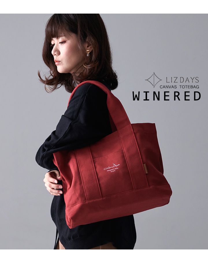 日本 LIZDAYS - 大容量多夾層帆布托特包(底部IC卡設計)-深咖啡 (36x26x13cm)
