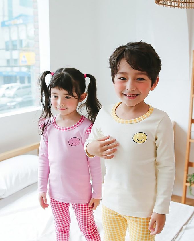 正韓 Puco - 超優質嬰幼兒/兒童長袖有機純棉家居服/睡衣-粉色甜心