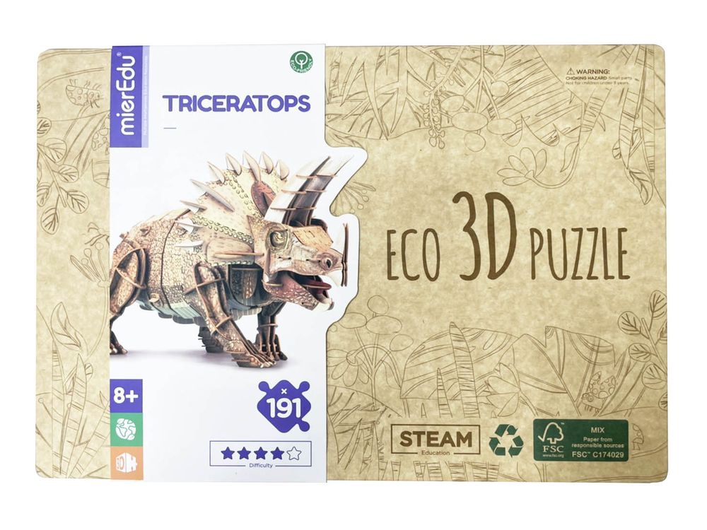 可調3D立體拼圖-三角龍 ME4242E