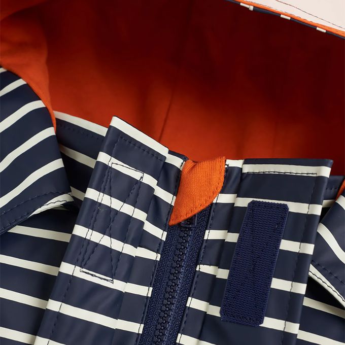 英國 JoJo Maman BeBe - 防風雨水手外套/雨衣-條紋狐狸