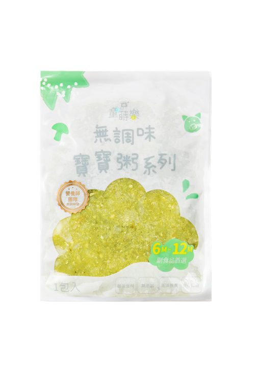 嬰幼兒副食品（無調味寶寶粥）｜羽衣甘藍菇菇雞粥（單包裝）-150g/包