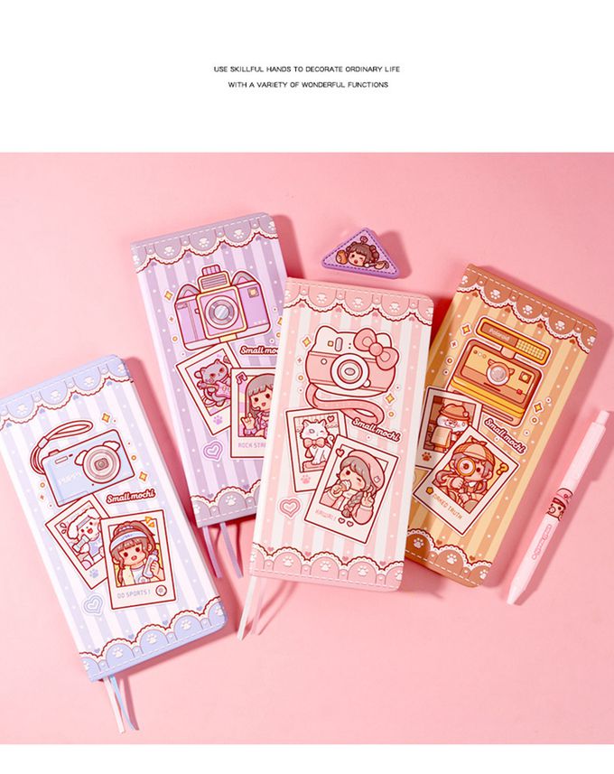 Vanibaby - 小麻糬weeks網格手帳本4入組(送貼紙)