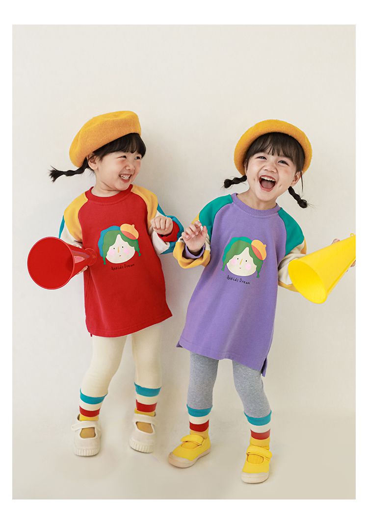 腰鬆緊羅紋束口內搭長褲-繽紛條紋-灰色