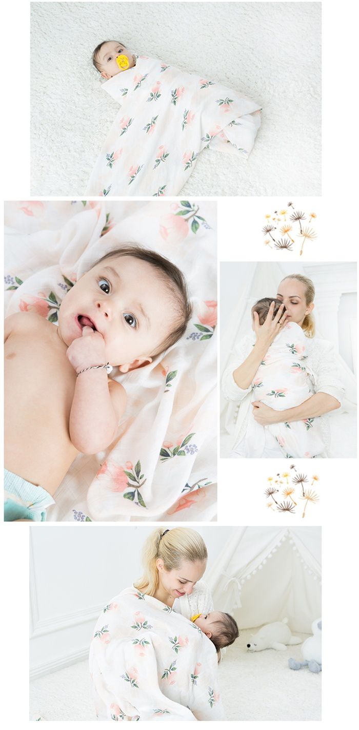 Muslin tree 吸汗背巾/包巾/防踢被睡袋 ♡ 夏天的好朋友