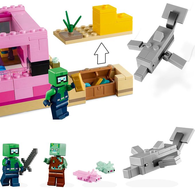 樂高 LEGO - LEGO樂高 LT21247 Minecraft系列 The Axolotl House