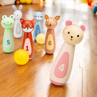 荷蘭 New Classic Toys - 寶寶動物保齡球
