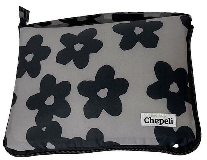 日本 Chepeli - 超大容量保溫保冷購物袋(可折疊收納)-長尾山雀-藍 (約29x52x24cm)