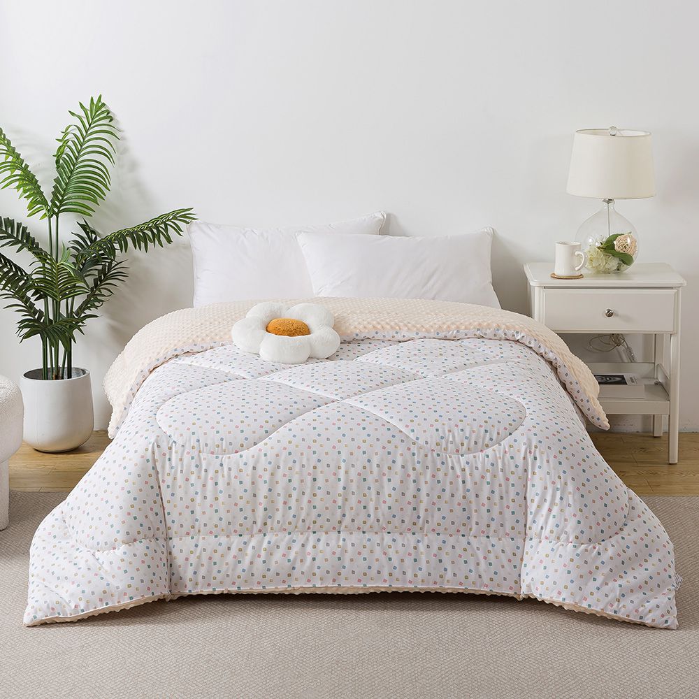 3D波波絨可水洗抑菌暖冬被-絢彩奇幻 (雙人)