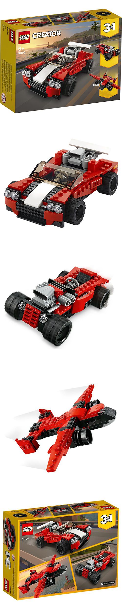 樂高 LEGO - 樂高 Creator 三合一創意大師系列 -  跑車  31100-134pcs