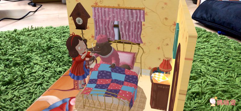 Little Hippo Books - 4D立體繪本大全套-小紅帽+三隻小豬+絨毛兔+金髮女孩與三隻熊+一起學123+一起學ABC[4D書]