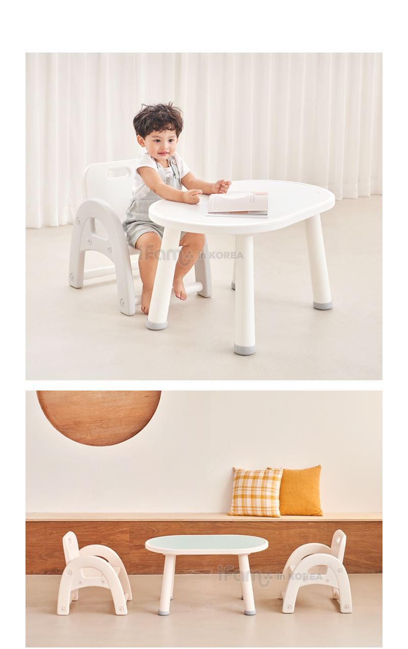 韓國 iFam - 兒童學習桌-奶茶色 (80x50x42.8cm)